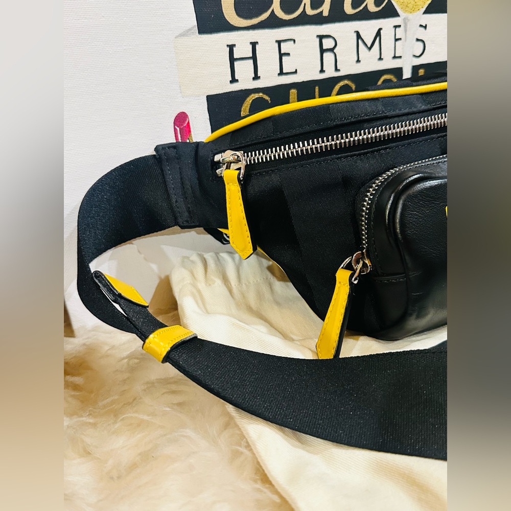 ๐ฅ FENDI BELTBAG BUMBAG CROSSBODY BAG w/ Dust Bag Size W 11โ X H 5.5โ - Picture 10 of 17